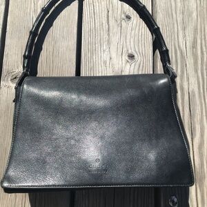Chloe Black Leather Shoulder Bag